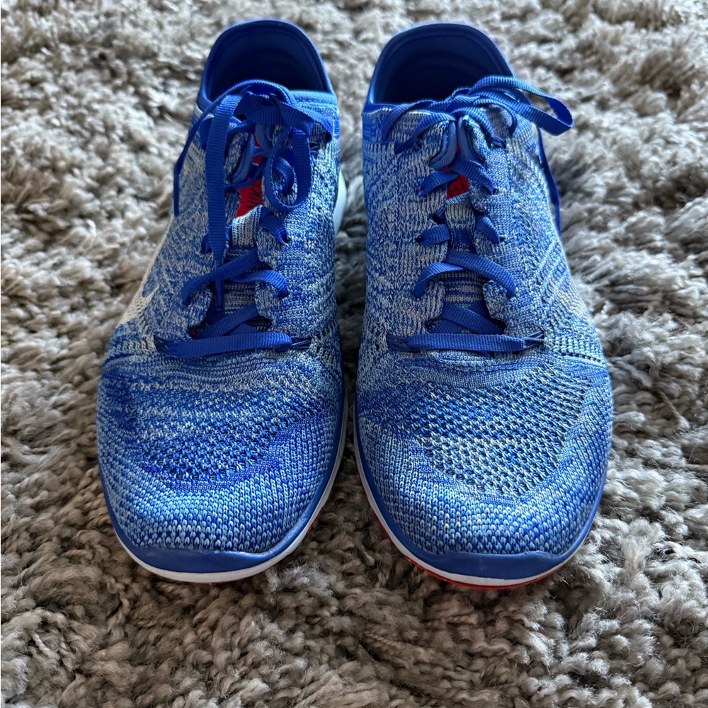 NIKE Free 5.0 Blue Knit Sneakers
